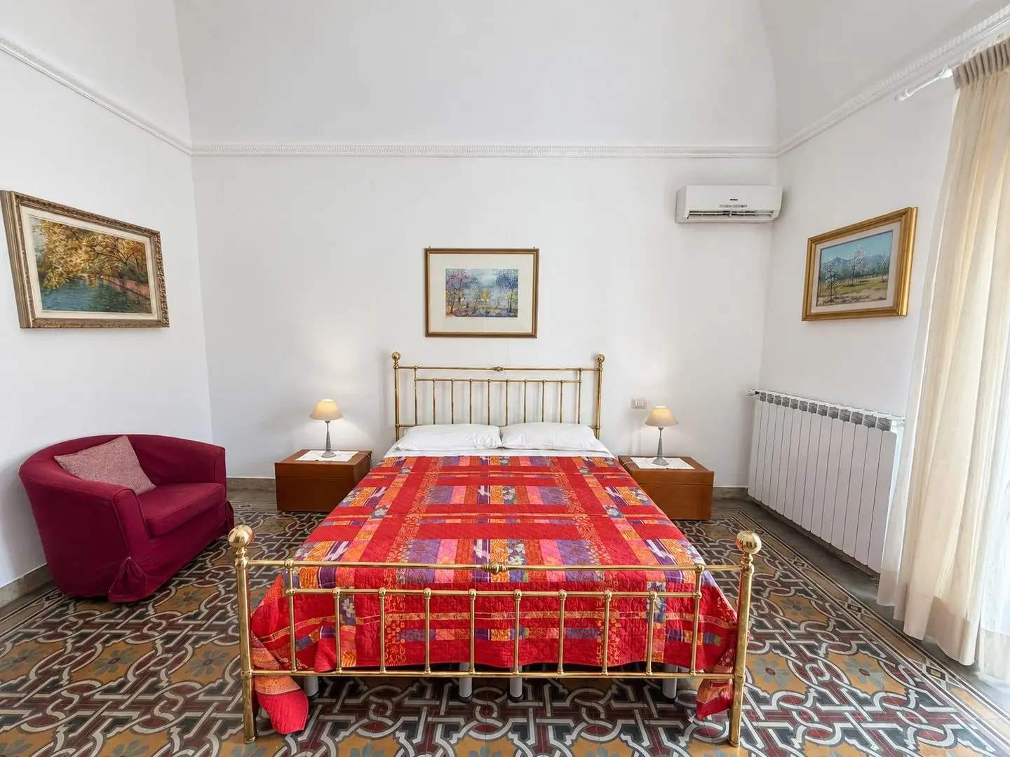 Camera matrimoniale con aria condizionata, Casa del Duomo a Cefalù
